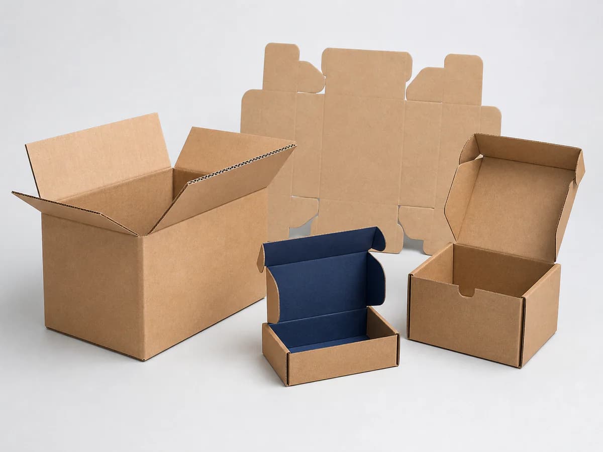 Caixas de papelão para transporte, mailer e corte e vinco